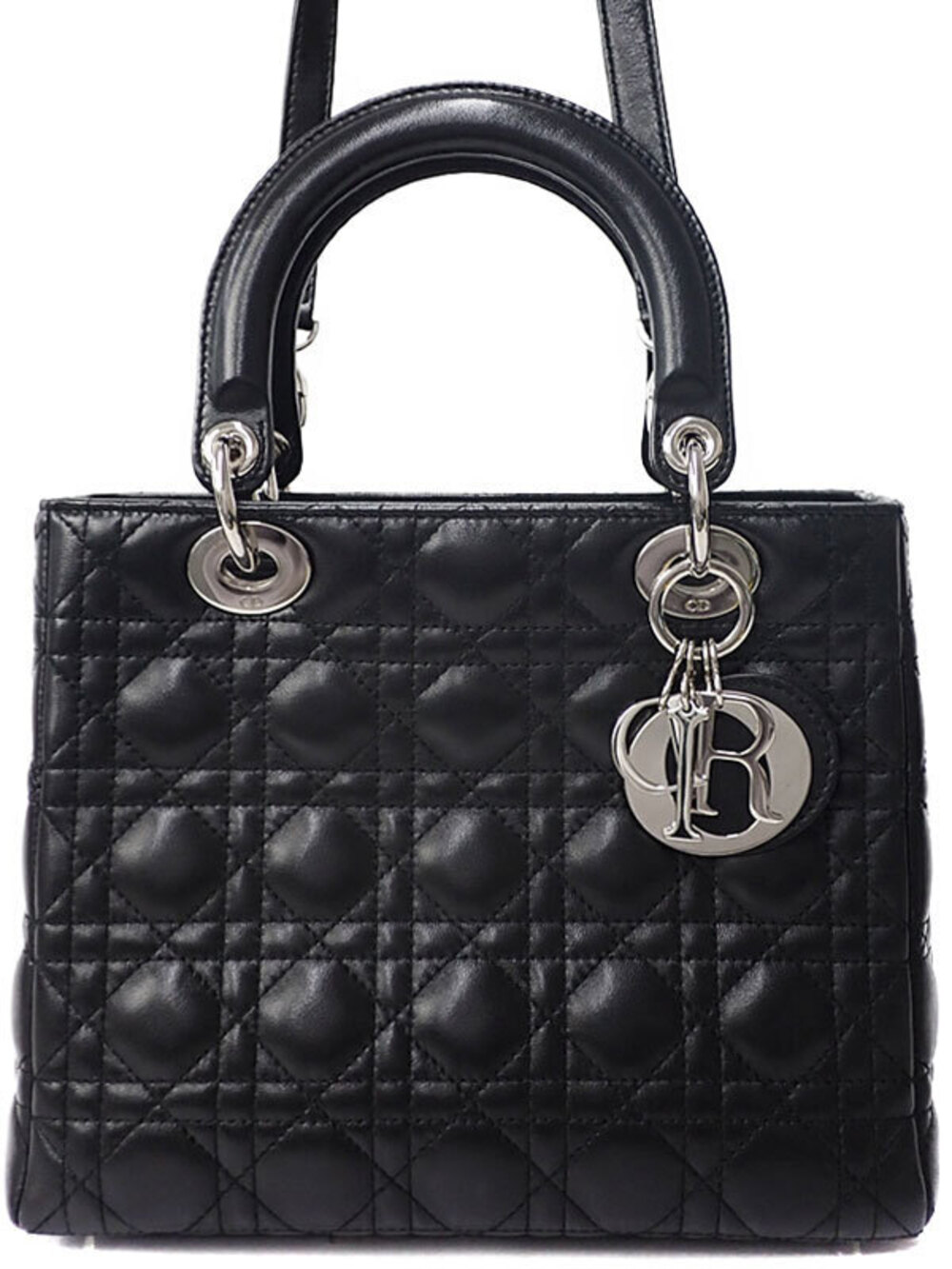 Christian Dior Cannage Quilted Lady Dior 2way bag